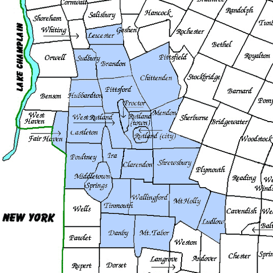 Patten Oil Service Area Map